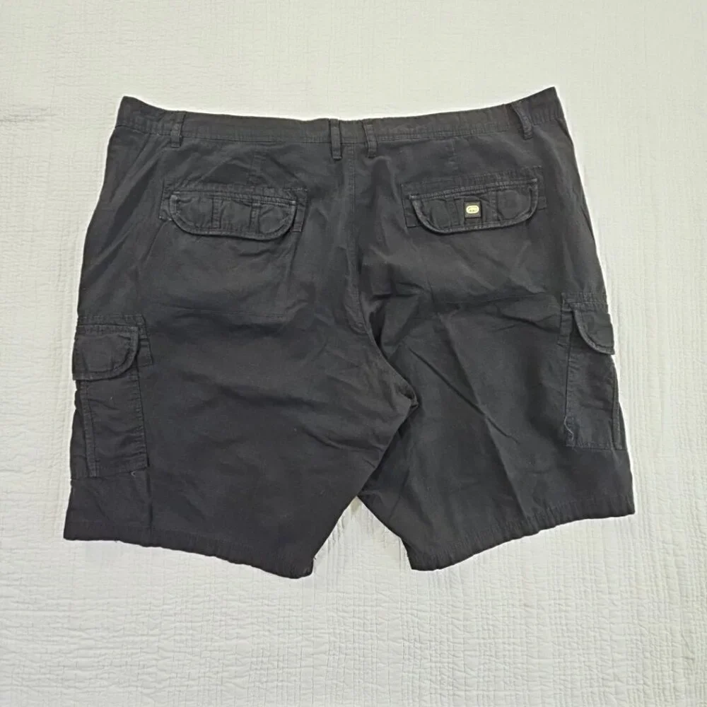 Ecko Unltd Shorts Men's 48B Black Cargo Baggy Streetwear Outdoor Utility Y2K EUC